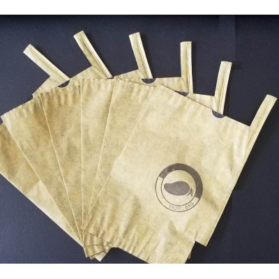 yellow black fruit protecting bag paper