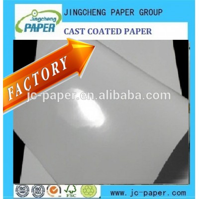 mirror cast coat paper for label and packing